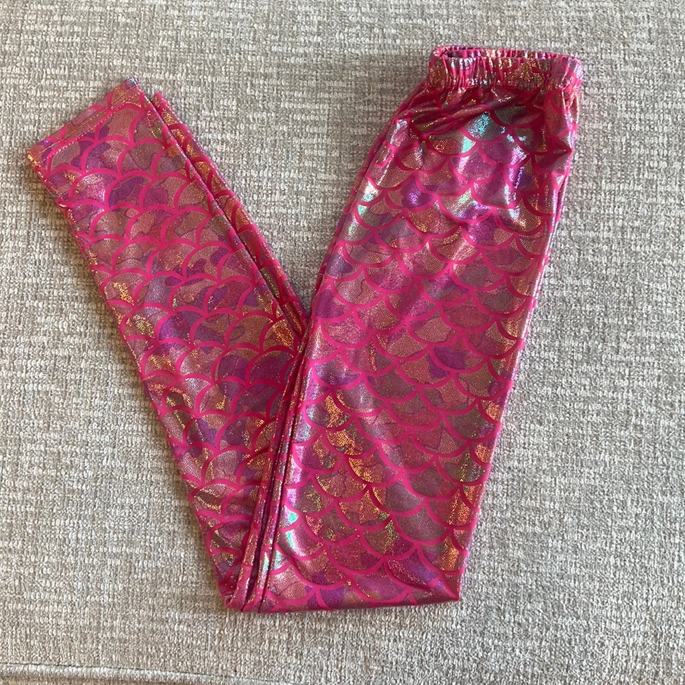 Pink mermaid leggings